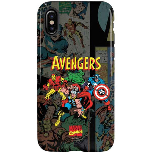 Marvel Classic Comics Avengers Assemble iPhone X Pro Case