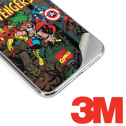 Marvel Classic Comics Avengers Assemble iPhone X Skin