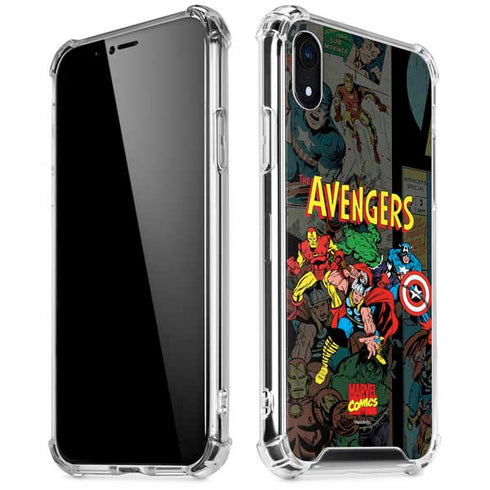 Marvel Classic Comics Avengers Assemble iPhone XR Clear Case