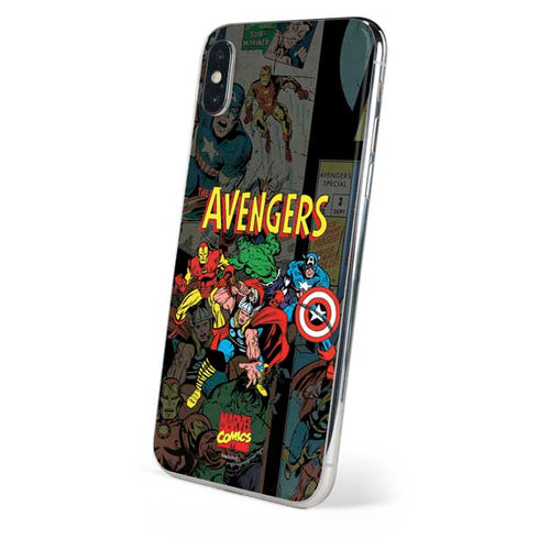 Marvel Classic Comics Avengers Assemble iPhone XS Max Skin