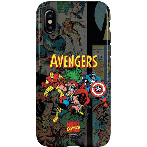 Marvel Classic Comics Avengers Assemble iPhone XS Pro Case