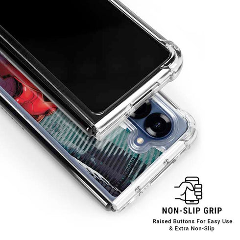 Marvel Avengers Assemble Iron Man Galaxy Z Fold7 Clear Case