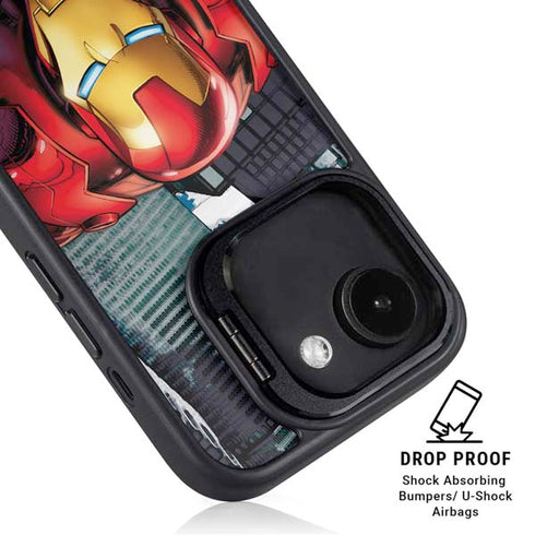 Marvel Avengers Assemble Iron Man iPhone 16e Kickstand Case