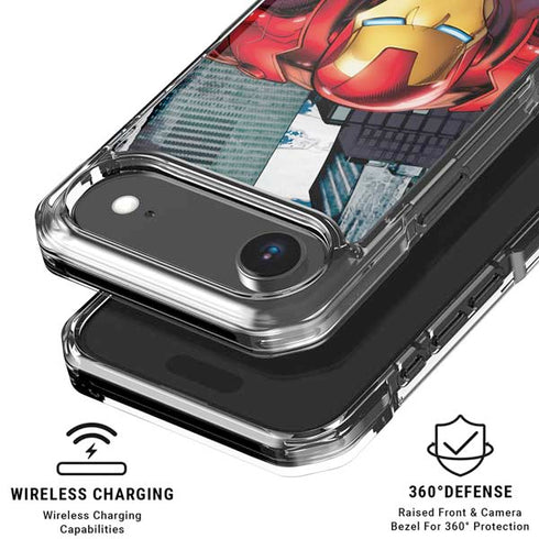 Marvel Avengers Assemble Iron Man iPhone 17 Air Clear Case