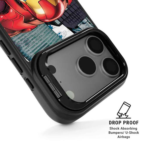 Marvel Avengers Assemble Iron Man iPhone 17 Pro Kickstand Case
