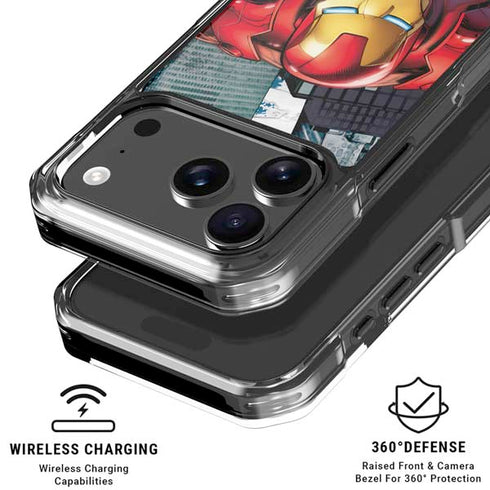 Marvel Avengers Assemble Iron Man iPhone 18 Pro Clear Case