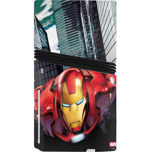 Marvel Avengers Assemble Iron Man PS5 Pro Disk Console Skin