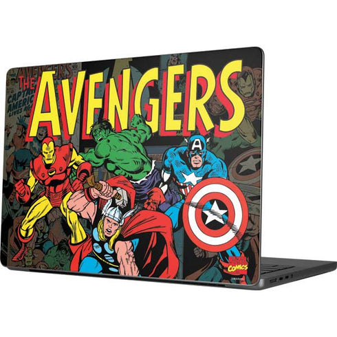 Marvel Classic Comics Avengers Assemble MacBook Pro 14in (2021-24) Skin
