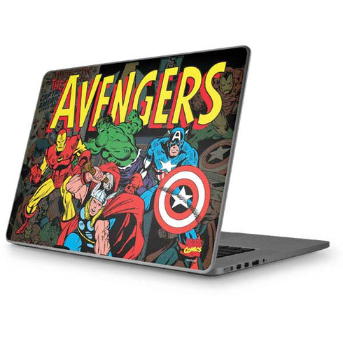 Marvel Classic Comics Avengers Assemble Apple MacBook Pro 17-inch Skin