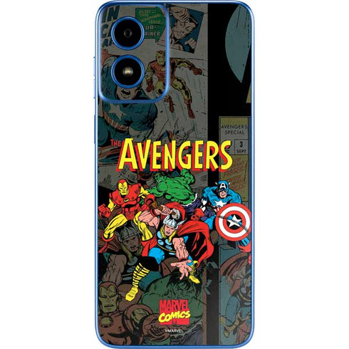 Marvel Classic Comics Avengers Assemble Moto G Play 4G (2024) Skin