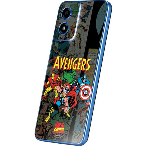 Marvel Classic Comics Avengers Assemble Moto G Play 4G (2024) Skin