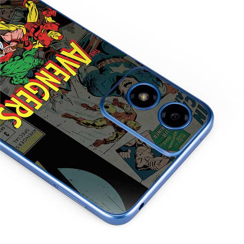 Marvel Classic Comics Avengers Assemble Moto G Play 4G (2024) Skin