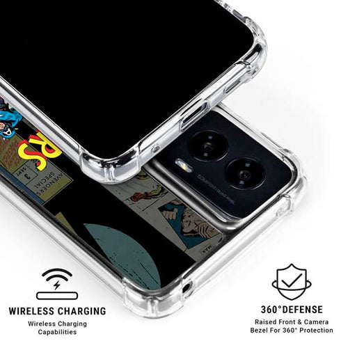 Marvel Classic Comics Avengers Assemble Moto G Power 5G (2024) Clear Case