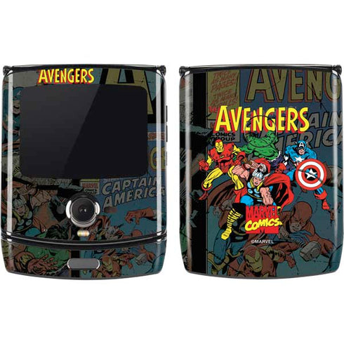 Marvel Classic Comics Avengers Assemble Motorola RAZR Skin
