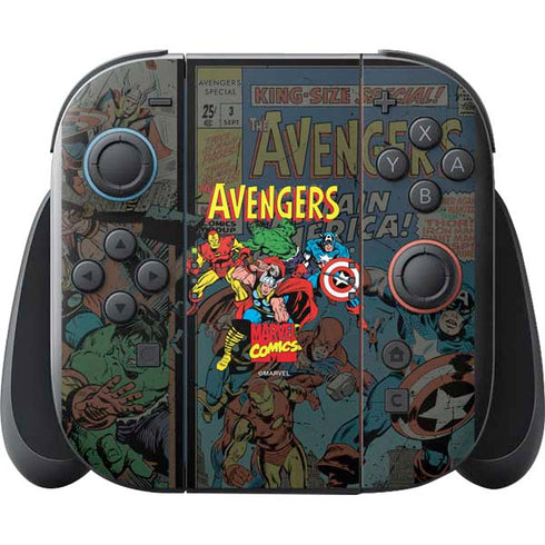 Marvel Classic Comics Avengers Assemble Nintendo Switch 2 (2025) with Joy-Con Skin