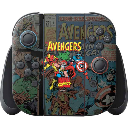 Marvel Classic Comics Avengers Assemble Nintendo Switch 2 (2025) Joy-Con Controller Skin