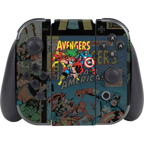 Marvel Classic Comics Avengers Assemble Nintendo Switch (2017-2021) Joy-Con Controller Skin
