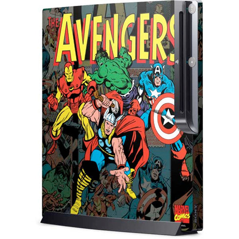 Marvel Classic Comics Avengers Assemble Playstation 3 & PS3 Slim Skin