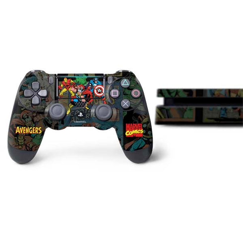 Marvel Classic Comics Avengers Assemble PS4 Slim Bundle Skin
