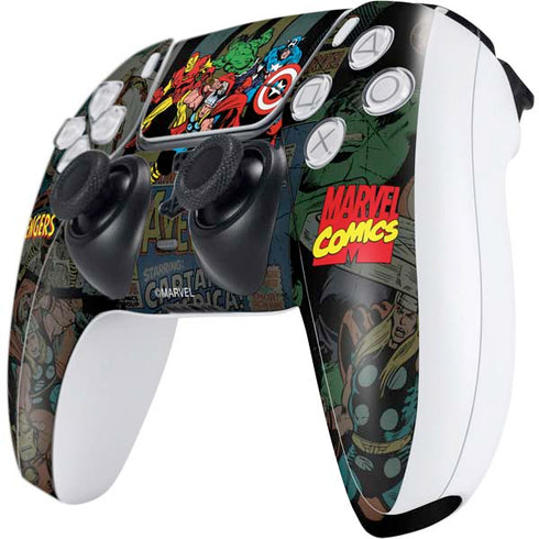 Marvel Classic Comics Avengers Assemble PS5 Controller Skin