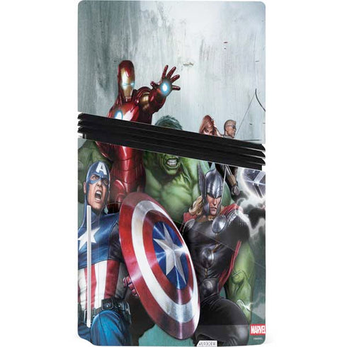 Marvel Avengers Assemble PS5 Pro Disk Console Skin
