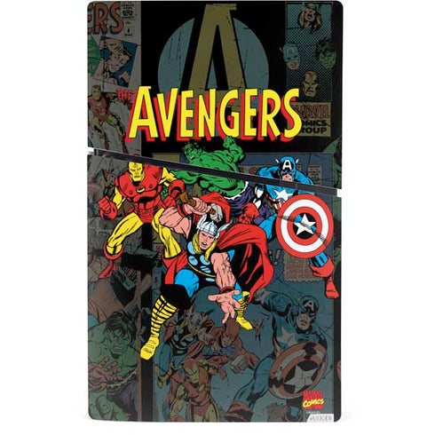 Marvel Classic Comics Avengers Assemble PS5 Slim Digital Edition Bundle Skin