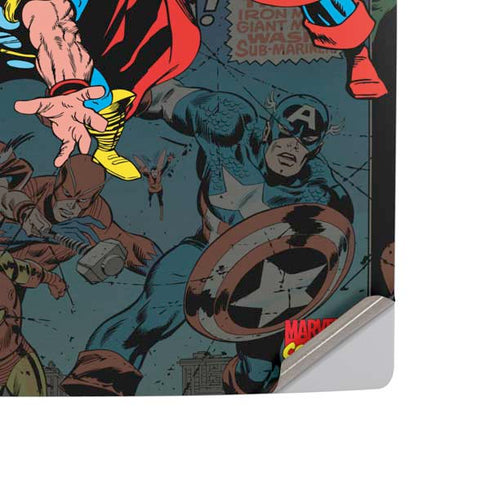 Marvel Classic Comics Avengers Assemble PS5 Slim Digital Edition Console Skin