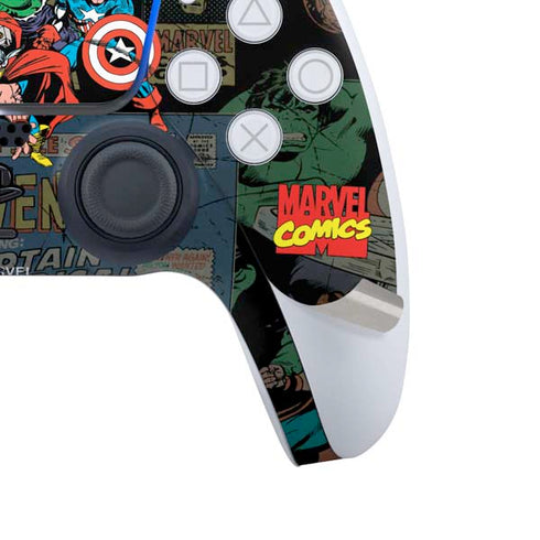 Marvel Classic Comics Avengers Assemble PS5 Slim Disk Bundle Skin