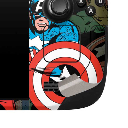 Marvel Classic Comics Avengers Assemble Steam Deck Handheld Gaming Computer Skin
