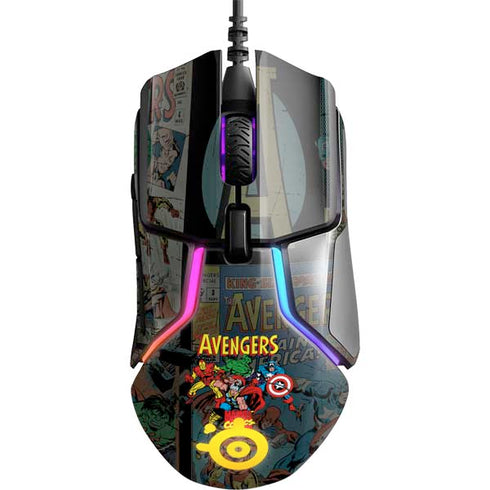 Marvel Classic Comics Avengers Assemble SteelSeries Rival 600 Gaming Mouse Skin