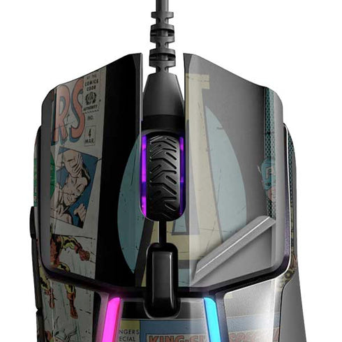 Marvel Classic Comics Avengers Assemble SteelSeries Rival 600 Gaming Mouse Skin