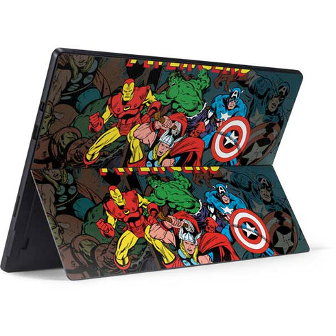 Marvel Classic Comics Avengers Assemble Surface Pro 7 Skin