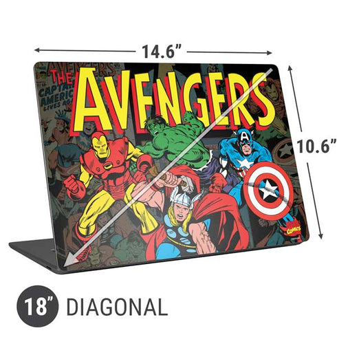 Marvel Classic Comics Avengers Assemble Universal Laptop 18in (14.6 x 10.6in) Skin