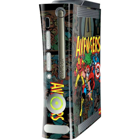 Marvel Classic Comics Avengers Assemble Xbox 360 (Includes HDD) Skin