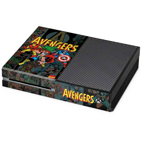 Marvel Classic Comics Avengers Assemble Xbox One Console Skin