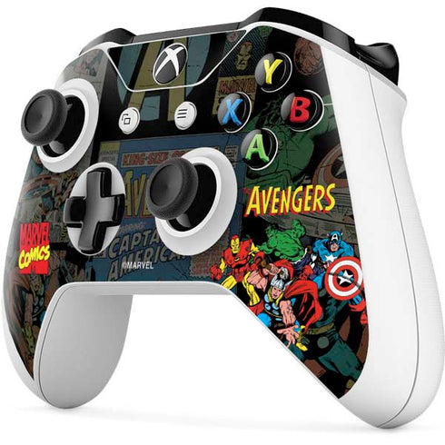 Marvel Classic Comics Avengers Assemble Xbox One X Controller Skin