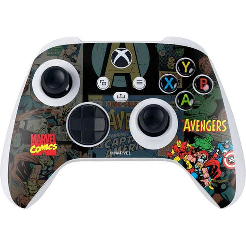 Marvel Classic Comics Avengers Assemble Xbox Series S Controller Skin