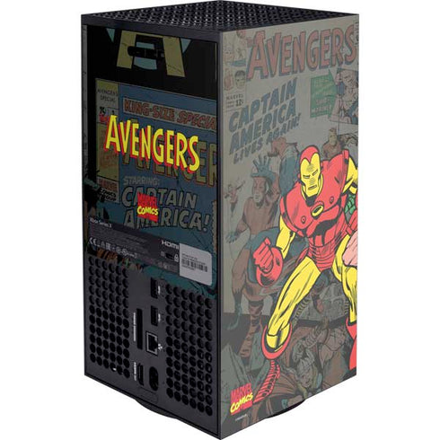 Marvel Classic Comics Avengers Assemble Xbox Series X Console Skin