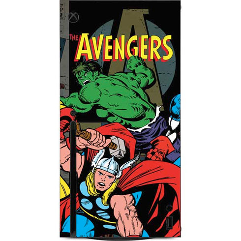 Marvel Classic Comics Avengers Assemble Xbox Series X Console Skin