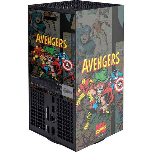 Marvel Classic Comics Avengers Assemble XBox Series X Digital Edition Console Skin