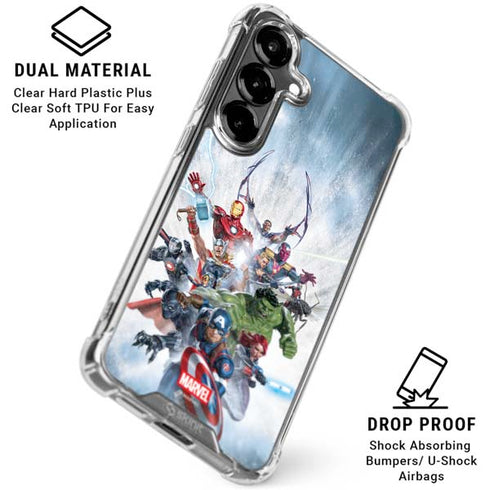 Marvel Avengers Assembled Galaxy S26 Clear Case