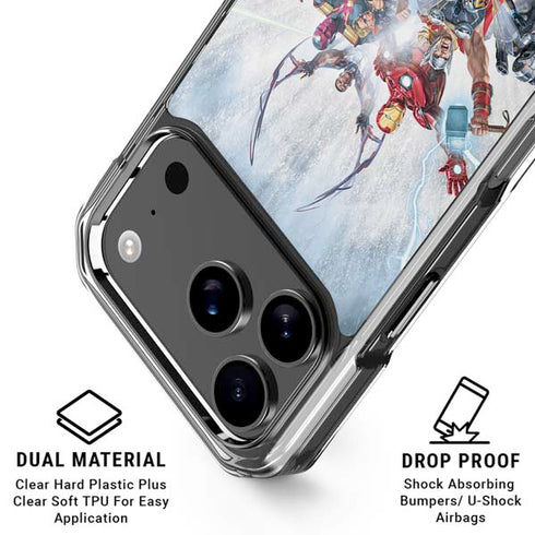 Marvel Avengers Assembled iPhone 18 Pro Clear Case