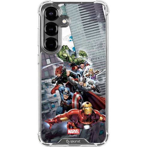 Marvel Avengers Attack Galaxy S26 Clear Case