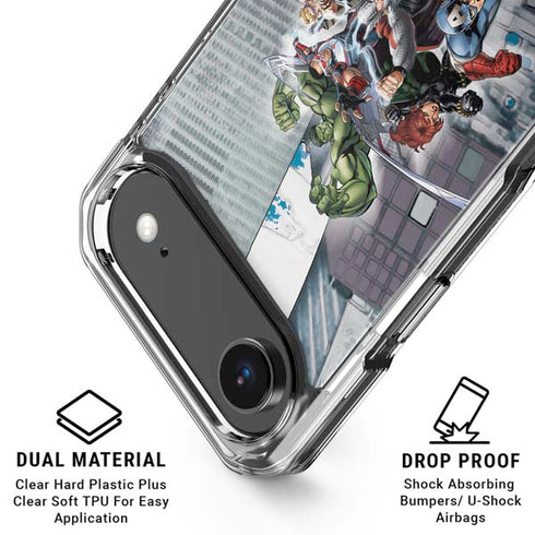 Marvel Avengers Attack iPhone 17 Air Clear Case