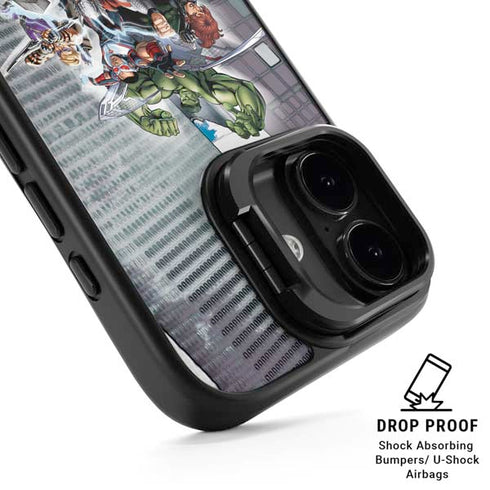 Marvel Avengers Attack iPhone 17 Kickstand Case