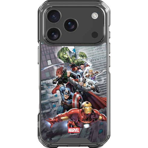 Marvel Avengers Attack iPhone 17 Pro Clear Case