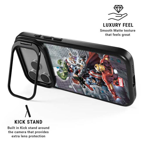 Marvel Avengers Attack iPhone 17 Pro Kickstand Case