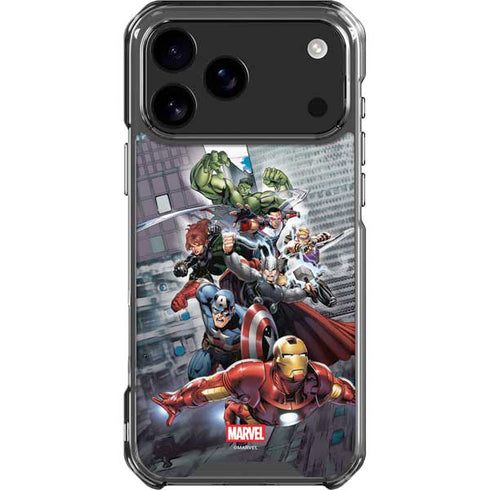 Marvel Avengers Attack iPhone 17 Pro Max Clear Case