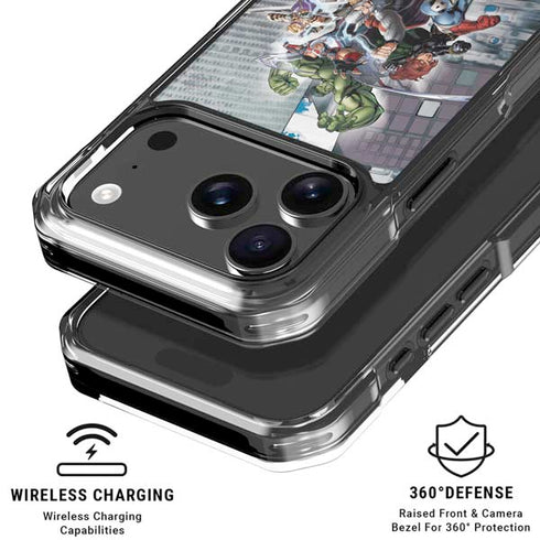 Marvel Avengers Attack iPhone 17 Pro Max Clear Case