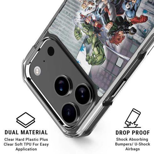 Marvel Avengers Attack iPhone 17 Pro Max Clear Case